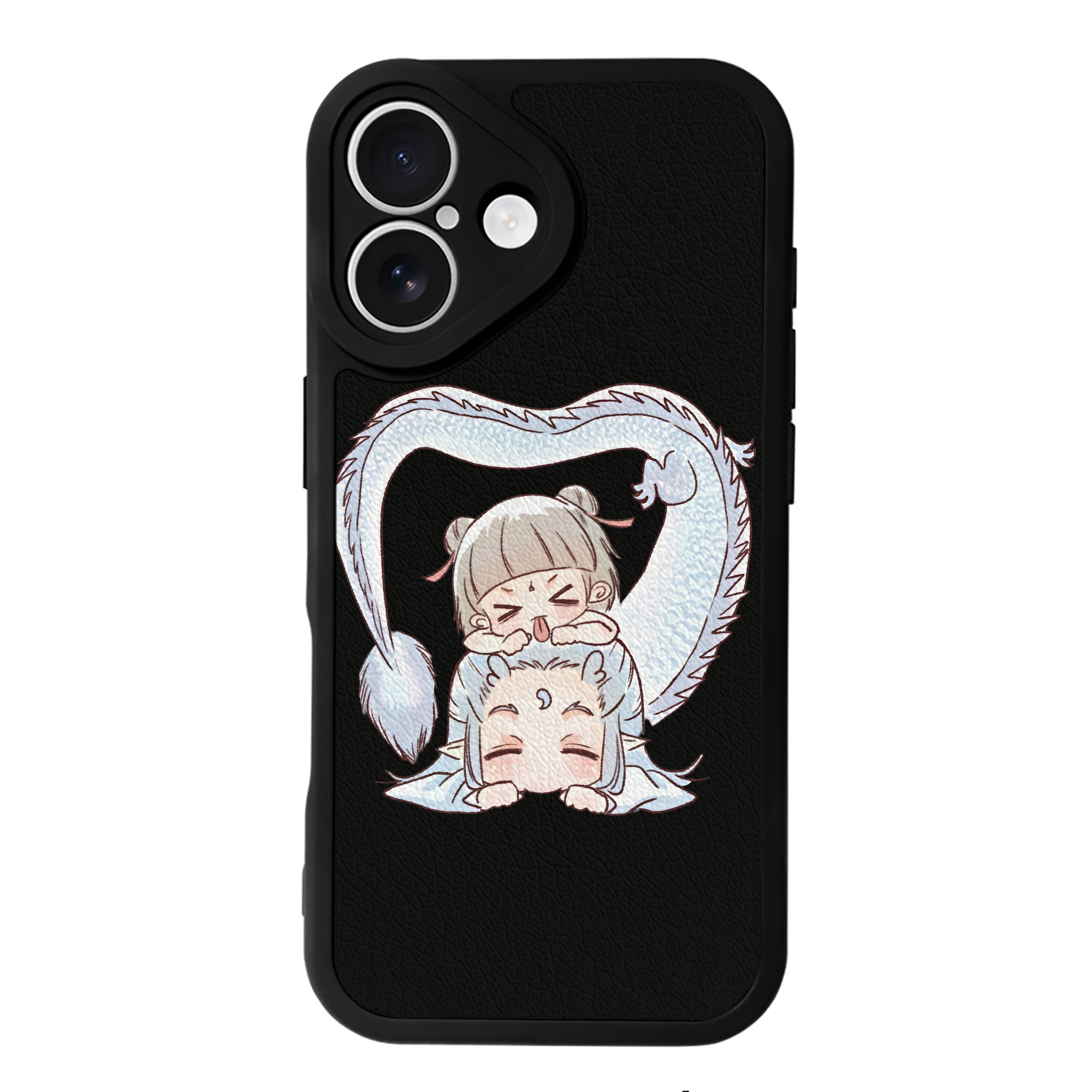 （画像用） Ne Zha 2 ナタ 魔童の大暴れ 【iPhone 16シリーズ対応】シリコンスマホケース（レザー調） 材質：シリコン